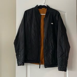 THE NORTH FACE Reversible Bomber Quilted Jacket, Men’s, Size M, Black/Rust